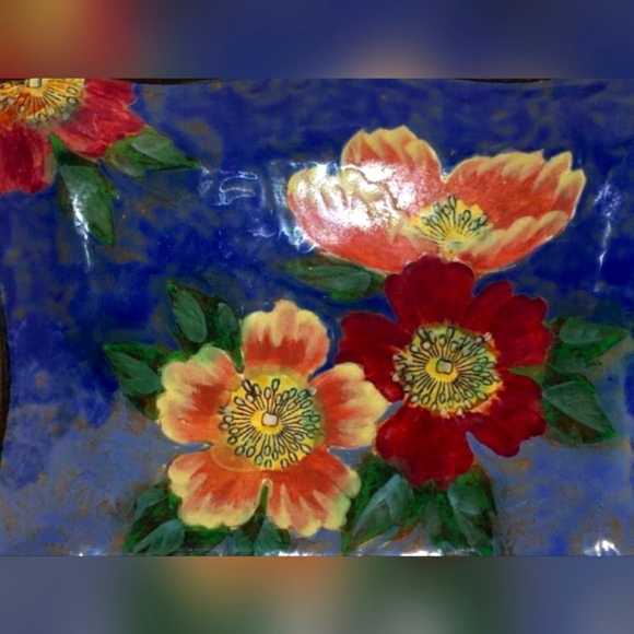 Royal Doulton Wild Roses G-Pattern D6227 Series Serving Plate Rare - Picture 3 of 3